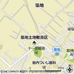 新潟県胎内市築地3582周辺の地図