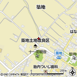 新潟県胎内市築地3588周辺の地図