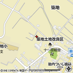 新潟県胎内市築地3480周辺の地図