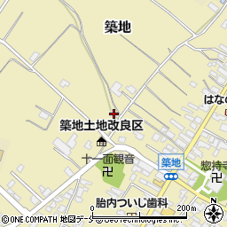 新潟県胎内市築地3591周辺の地図