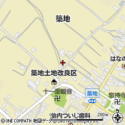 新潟県胎内市築地3743周辺の地図