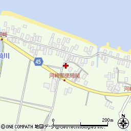 河崎郵便局周辺の地図