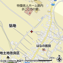 新潟県胎内市築地1936周辺の地図