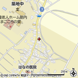 新潟県胎内市築地1888周辺の地図