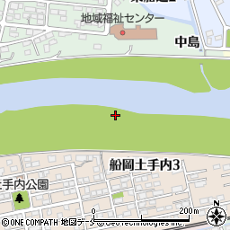 宮城県柴田郡柴田町船岡土手外周辺の地図