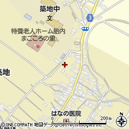 新潟県胎内市築地1902周辺の地図