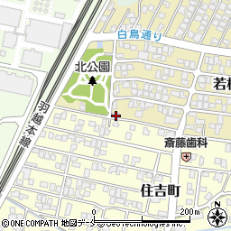 新潟県胎内市若松町2-1周辺の地図