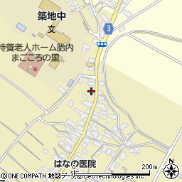 新潟県胎内市築地1900周辺の地図