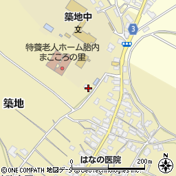 新潟県胎内市築地3777-1周辺の地図