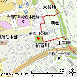 東青川公園周辺の地図