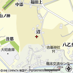 宮城県柴田郡大河原町沼周辺の地図