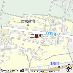 新潟県胎内市二葉町周辺の地図