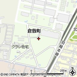 新潟県胎内市倉敷町周辺の地図