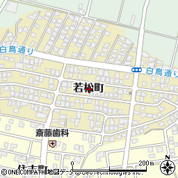 新潟県胎内市若松町周辺の地図