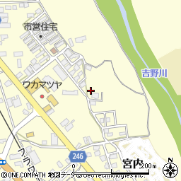 山形県南陽市宮内309周辺の地図