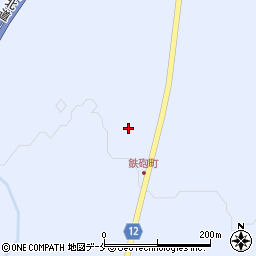 宮城県刈田郡蔵王町宮坂下周辺の地図