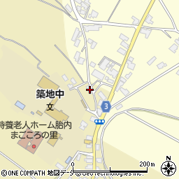 新潟県胎内市築地3698-2周辺の地図
