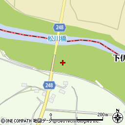 松川橋周辺の地図