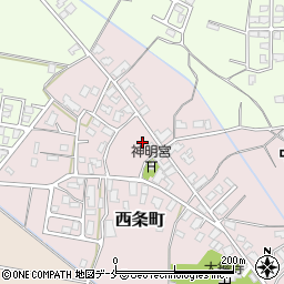 新潟県胎内市西条町周辺の地図