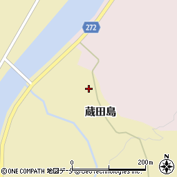 新潟県岩船郡関川村蔵田島周辺の地図
