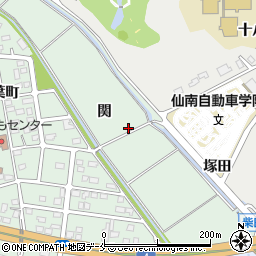 宮城県柴田郡柴田町船岡関周辺の地図
