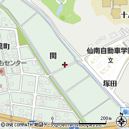 宮城県柴田町（柴田郡）船岡（関）周辺の地図