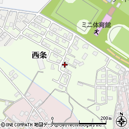 新潟県胎内市西条周辺の地図