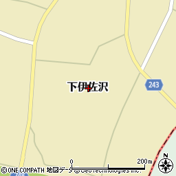 山形県長井市下伊佐沢周辺の地図
