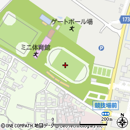 胎内市総合グラウンド陸上競技場周辺の地図