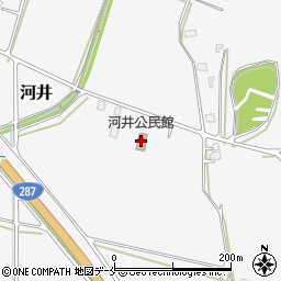 河井公民館周辺の地図