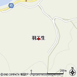 新潟県佐渡市羽二生周辺の地図