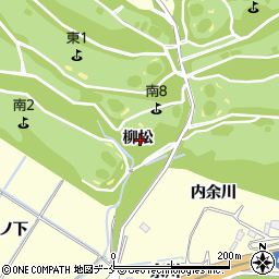 宮城県柴田郡柴田町船迫柳松周辺の地図