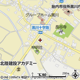 新潟県胎内市黒川1432周辺の地図