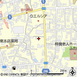 山形県南陽市宮内2438-57周辺の地図