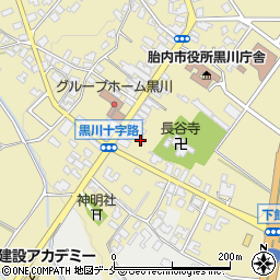 新潟県胎内市黒川1422周辺の地図