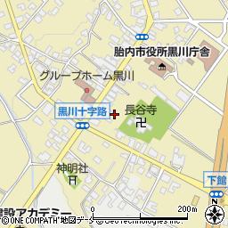 新潟県胎内市黒川1421周辺の地図