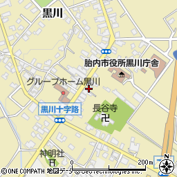 新潟県胎内市黒川1415周辺の地図