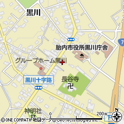 新潟県胎内市黒川1414周辺の地図