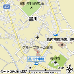 新潟県胎内市黒川1226周辺の地図