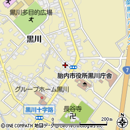 新潟県胎内市黒川1305周辺の地図
