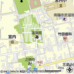 蓬莱院周辺の地図
