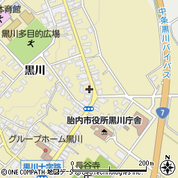 新潟県胎内市黒川1314周辺の地図