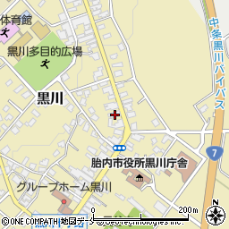 新潟県胎内市黒川1317周辺の地図