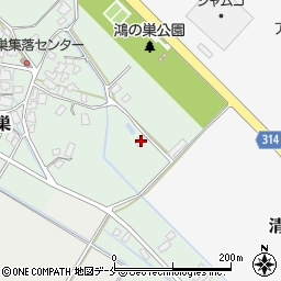 新潟県胎内市鴻ノ巣683周辺の地図