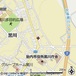 新潟県胎内市黒川1395周辺の地図