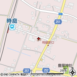 長井時庭簡易郵便局周辺の地図