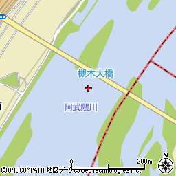 槻木大橋周辺の地図