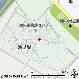新潟県胎内市鴻ノ巣周辺の地図
