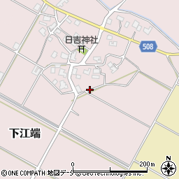新潟県胎内市下江端周辺の地図