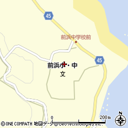 佐渡市立前浜中学校周辺の地図